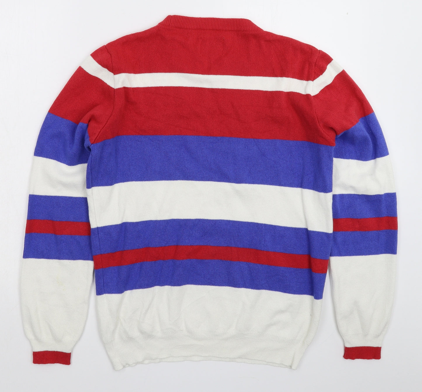 Urban Outfitters Mens Multicoloured Striped Knit Pullover Jumper Size M
