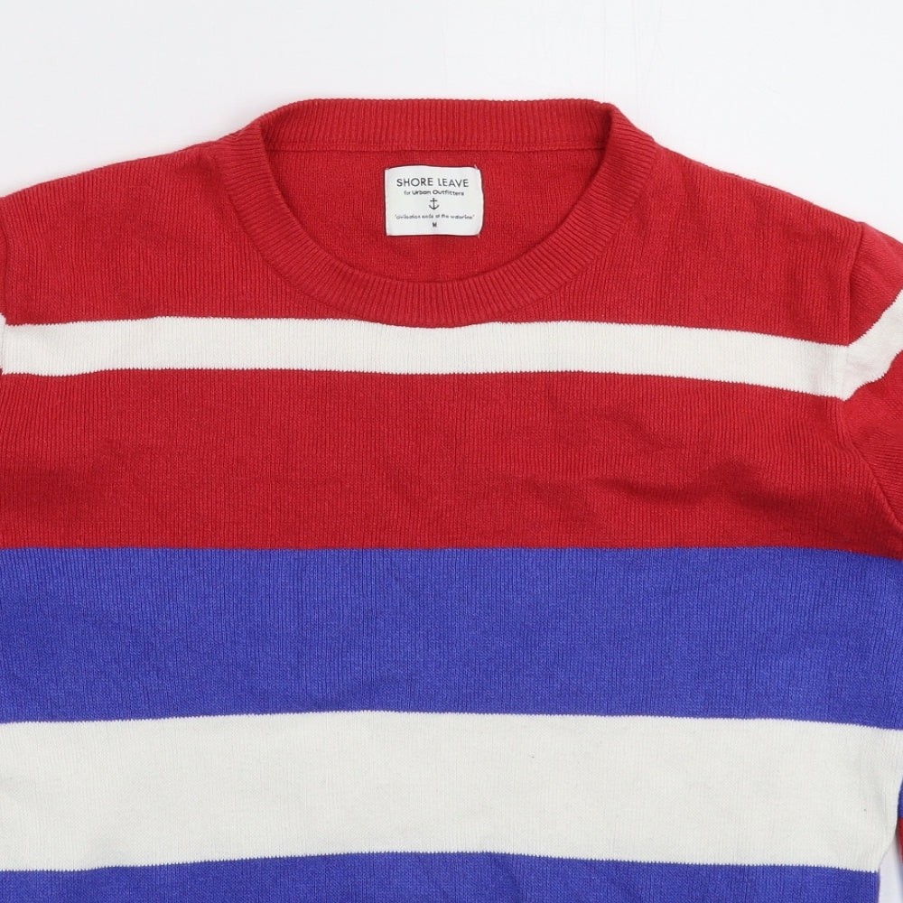 Urban Outfitters Mens Multicoloured Striped Knit Pullover Jumper Size M
