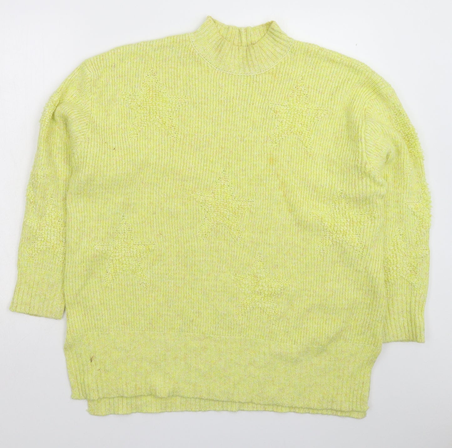 NEXT Womens Yellow  Knit Pullover Jumper Size XL  - Oversized