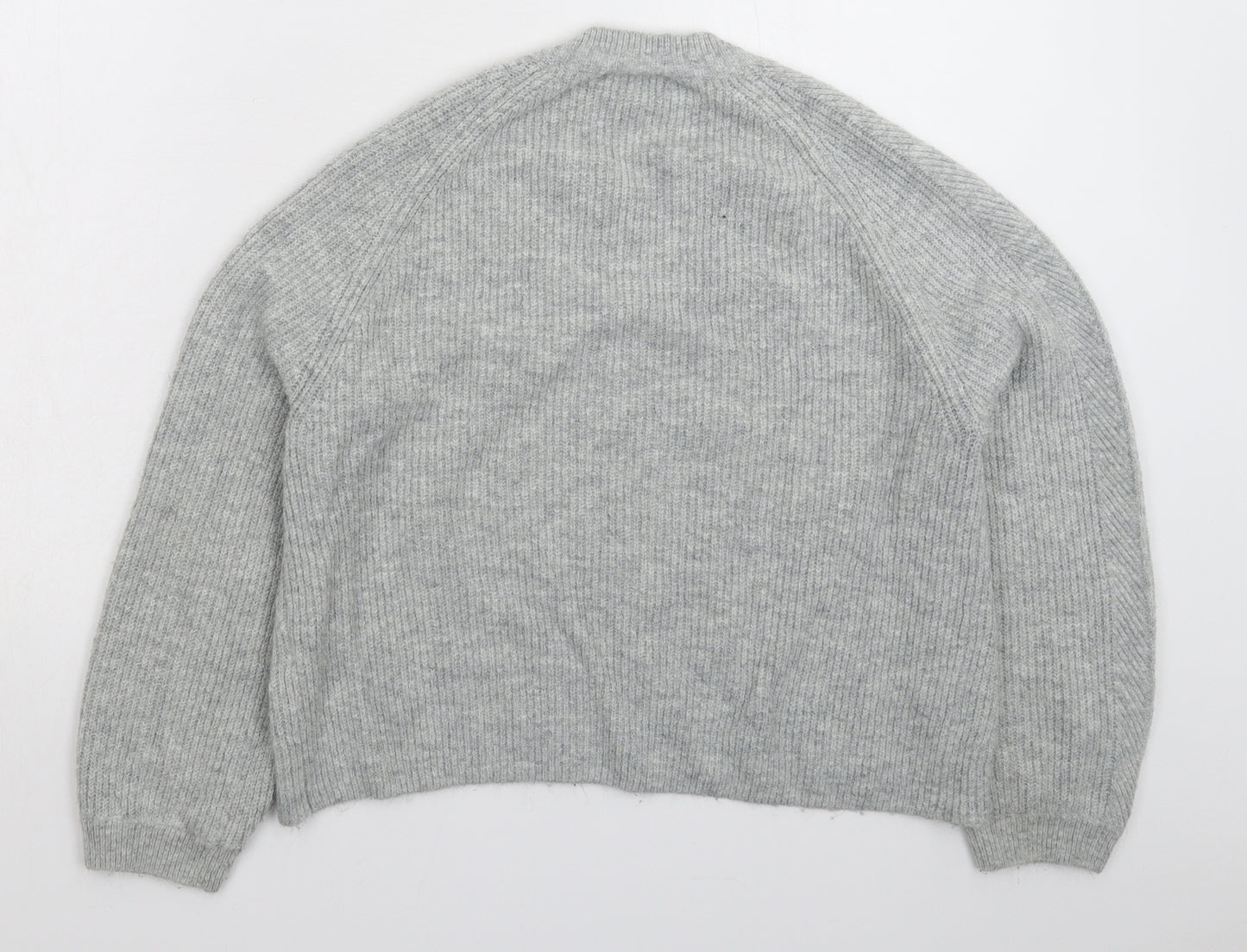 Topshop Womens Grey  Knit Pullover Jumper Size 8