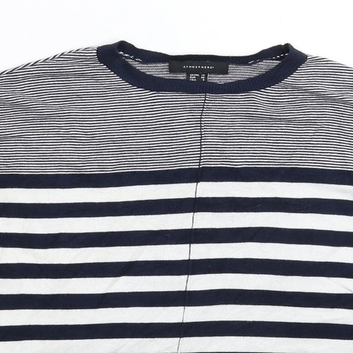 Atmosphere Womens Multicoloured Striped Knit Pullover Jumper Size 10