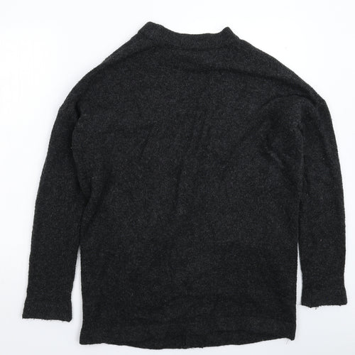 H&M Womens Grey  Knit Cardigan Jumper Size S