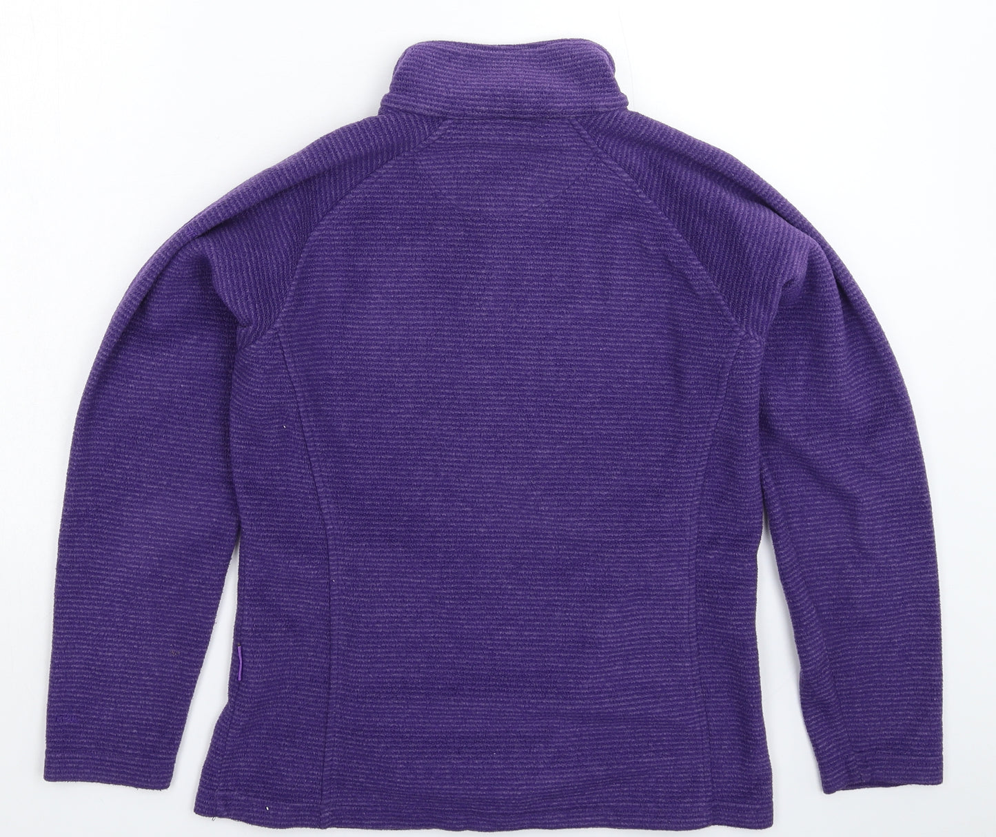 Trespass Mens Purple Striped Fleece Jacket  Size XS
