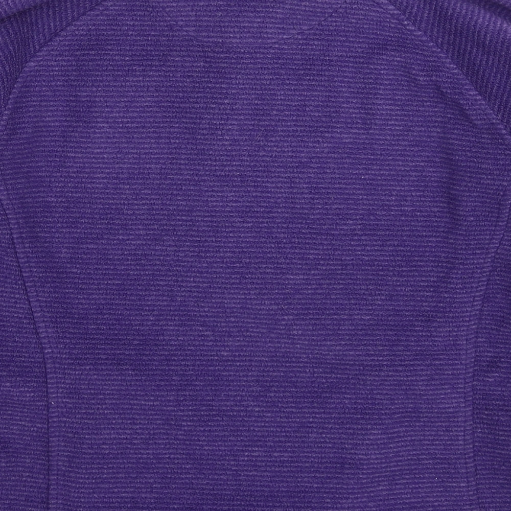 Trespass Mens Purple Striped Fleece Jacket  Size XS