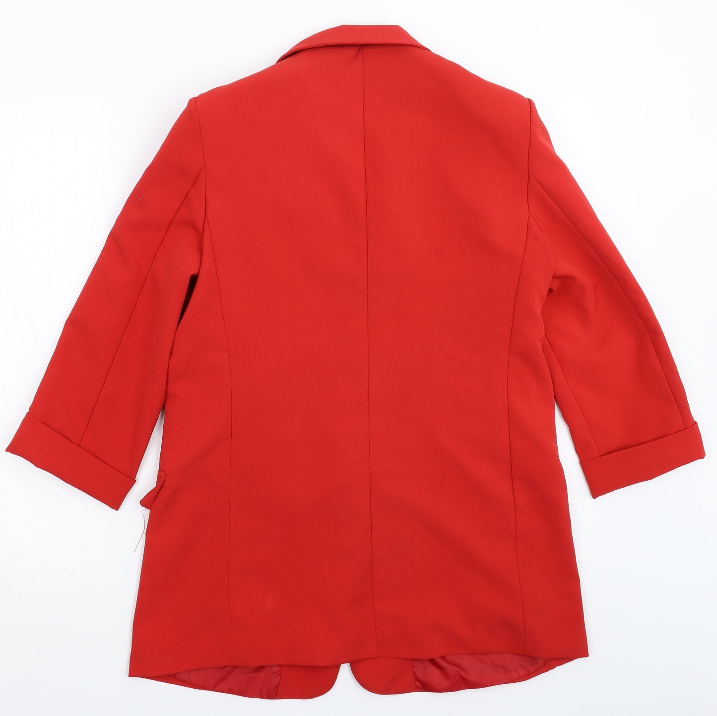 Boohoo Womens Red   Jacket Blazer Size 14