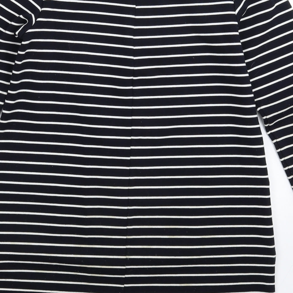 NEXT Womens Blue Striped  Fit & Flare  Size 8