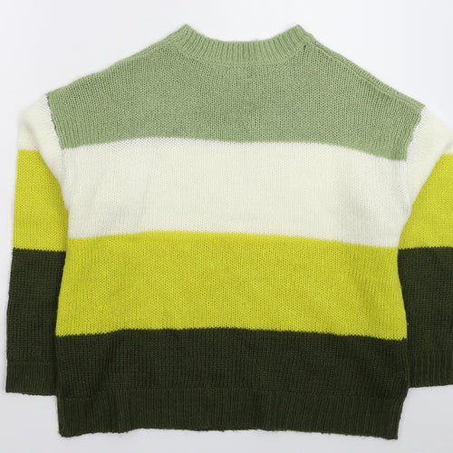 M&Co Womens Multicoloured  Knit Pullover Jumper Size 18