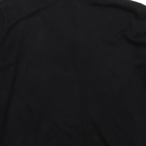 Marks and Spencer Womens Black  Knit Pullover Jumper Size 14