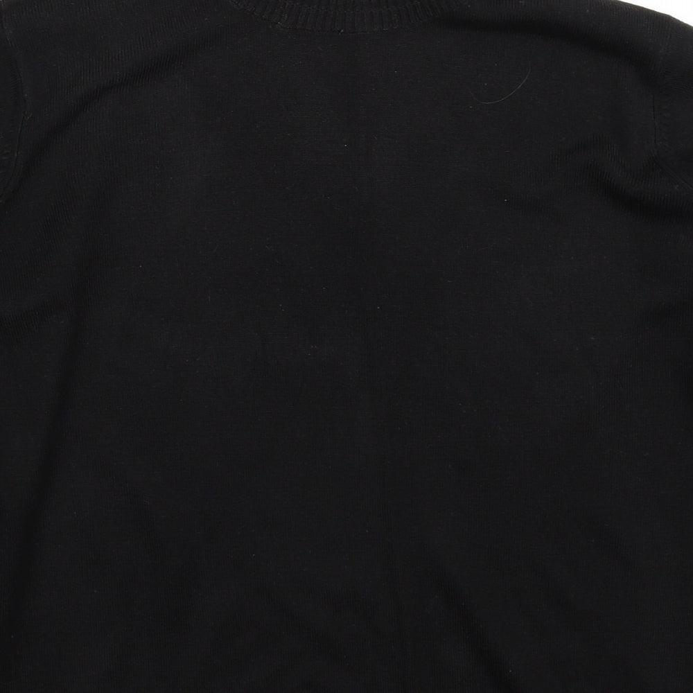 Marks and Spencer Womens Black  Knit Pullover Jumper Size 14