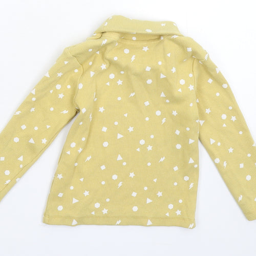 Primark Girls Beige Geometric  Pullover Sweatshirt Size 2-3 Years