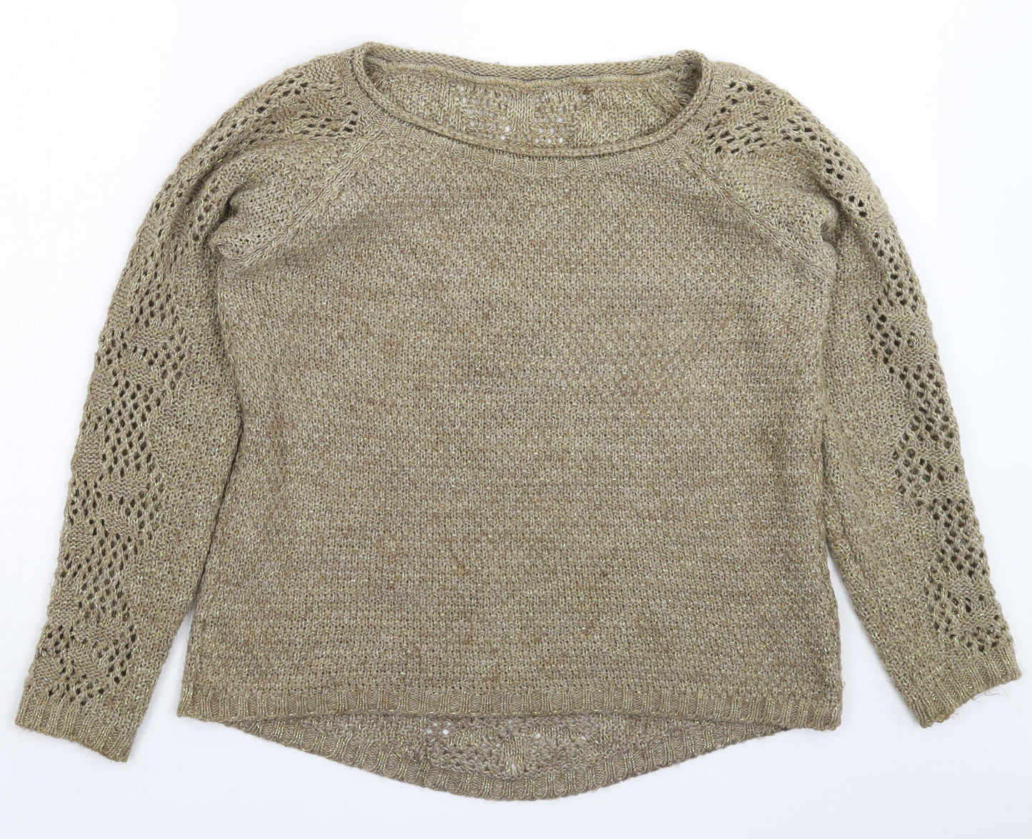 Sosyetic Womens Grey  Knit Pullover Jumper Size L