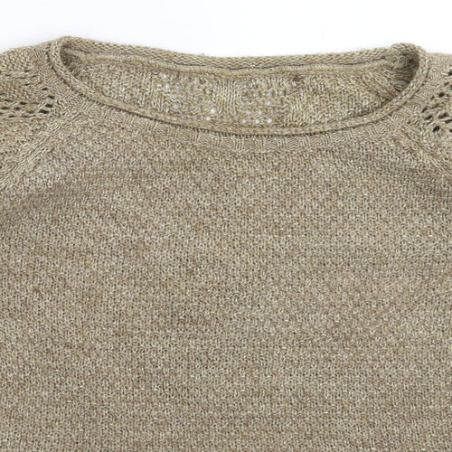Sosyetic Womens Grey  Knit Pullover Jumper Size L