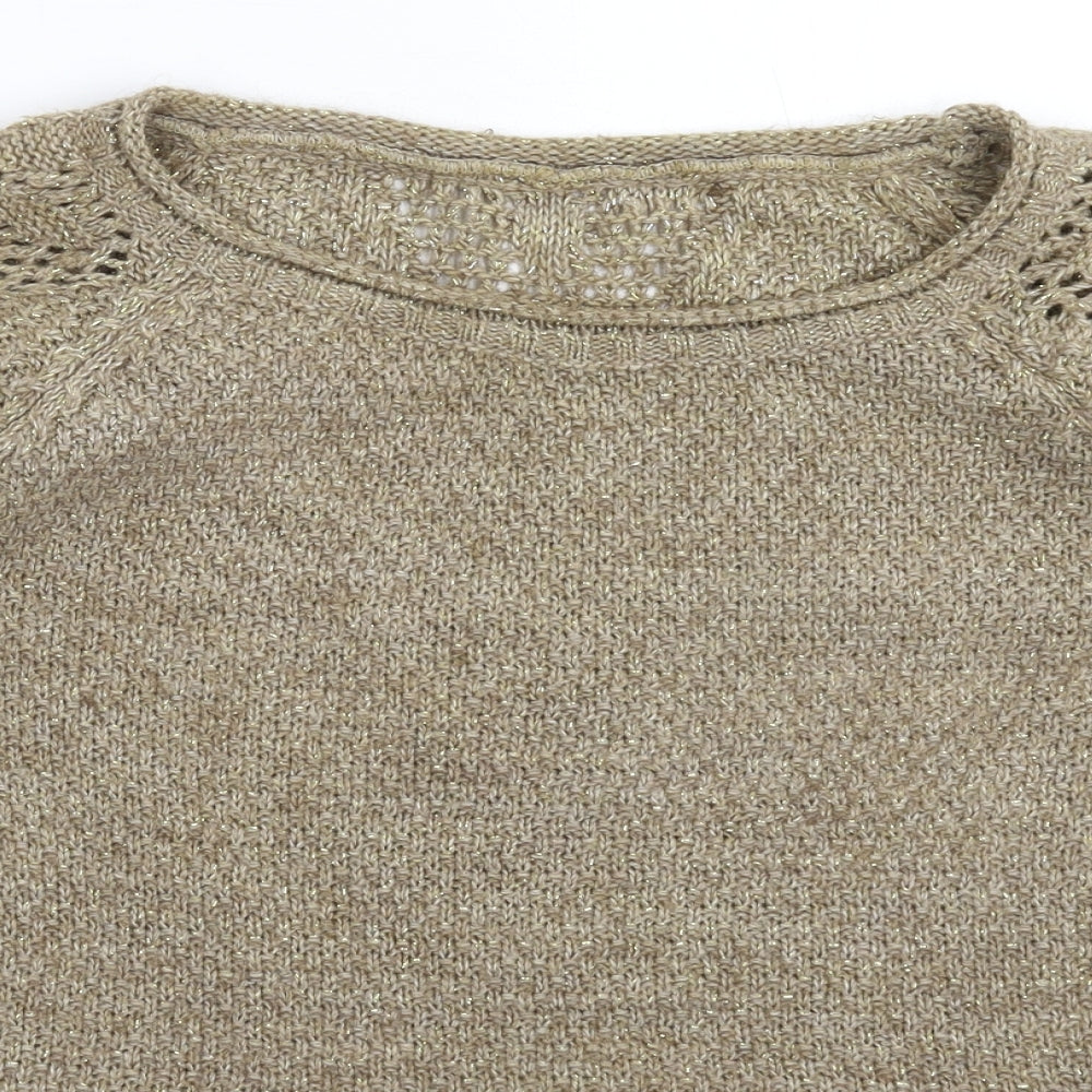 Sosyetic Womens Grey  Knit Pullover Jumper Size L