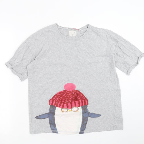 NEXT Womens Grey Solid   Pyjama Top Size S  - penguin