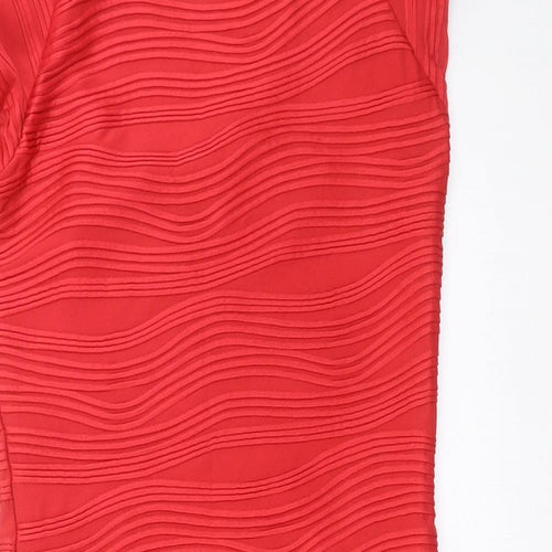 AX Paris Womens Red Geometric  Mini  Size 8