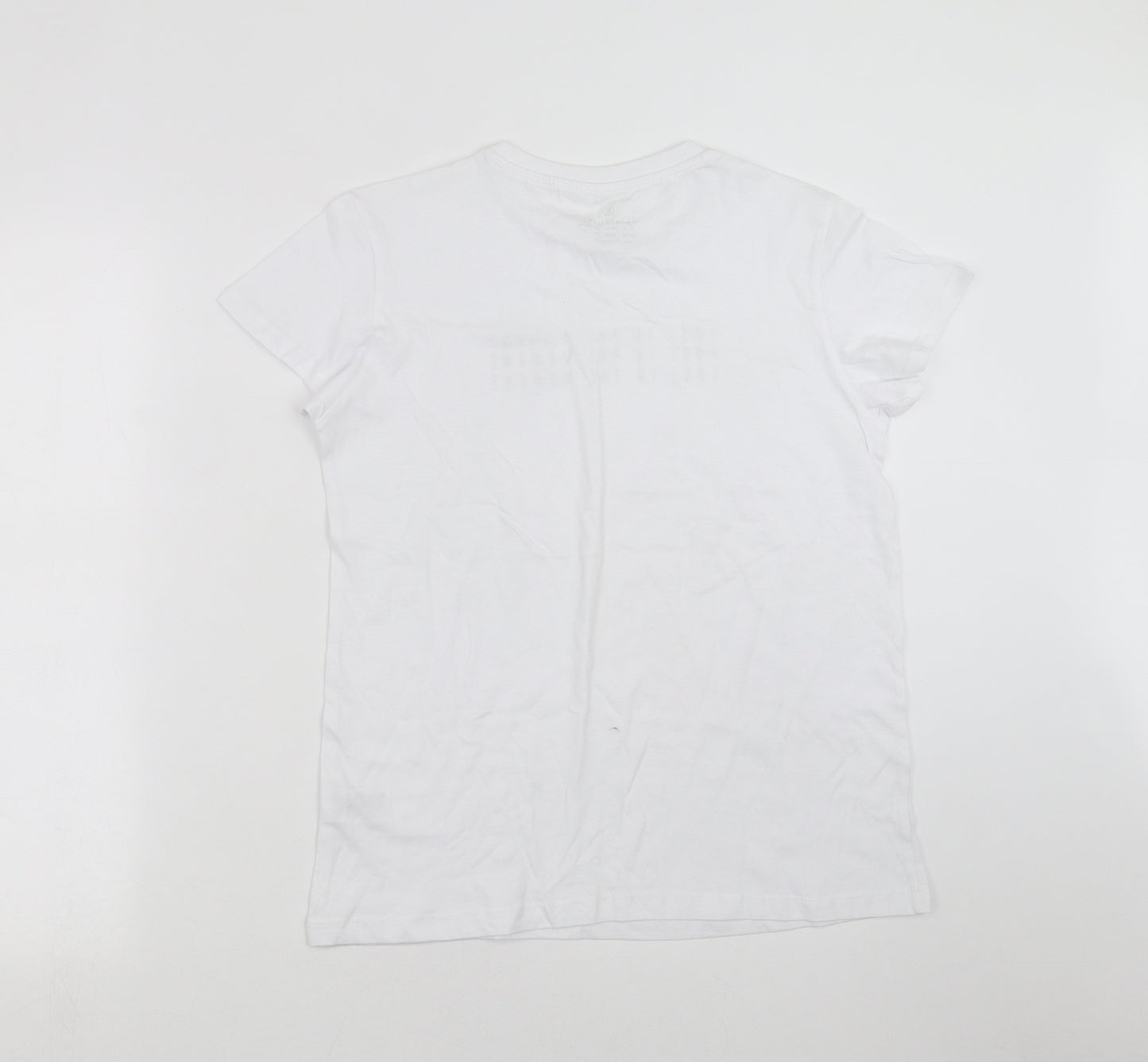 Primark Womens White   Basic T-Shirt Size S  - Lost in the Moment