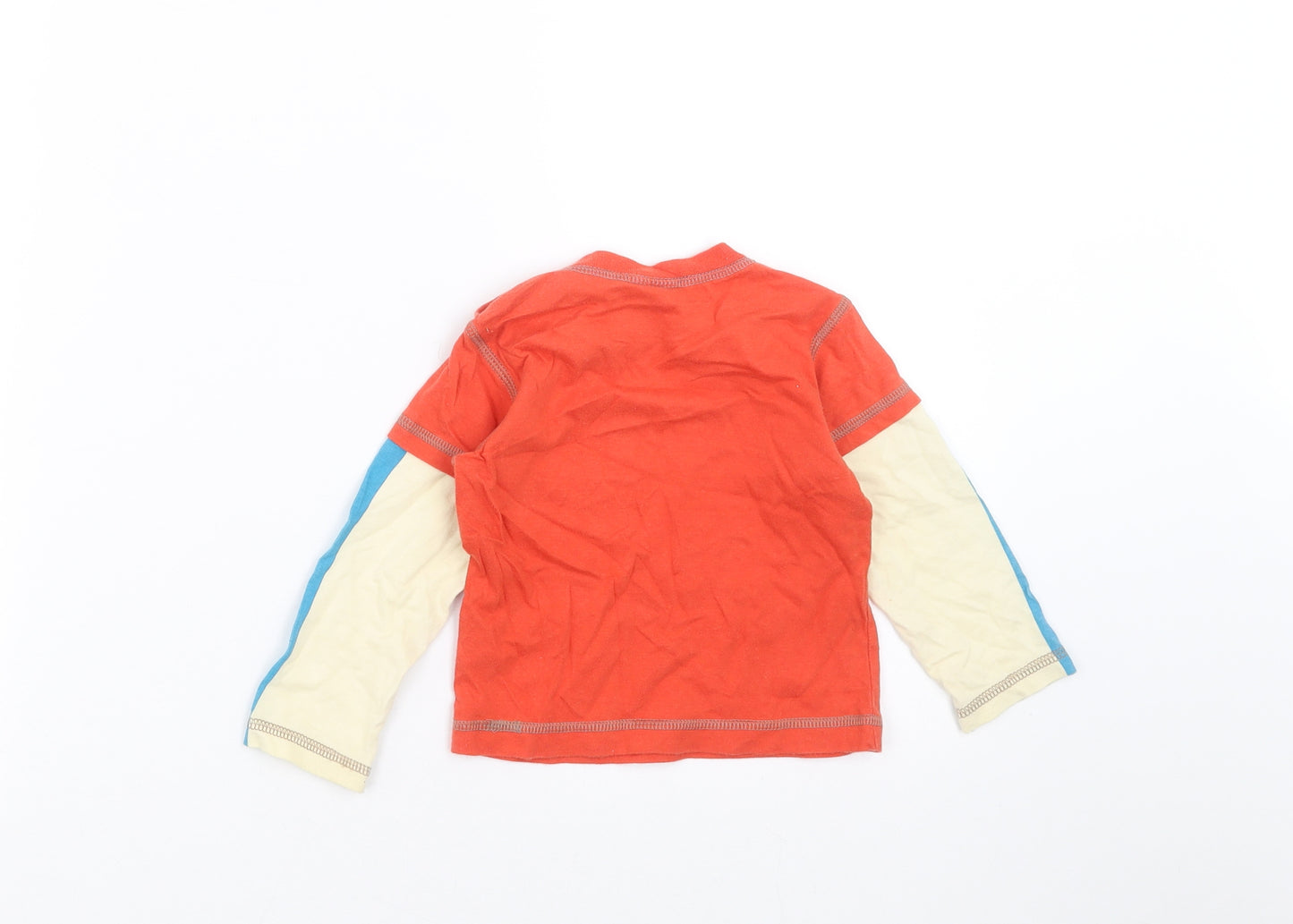Mini Club Baby Orange   Basic T-Shirt Size 9-12 Months  - Super Star