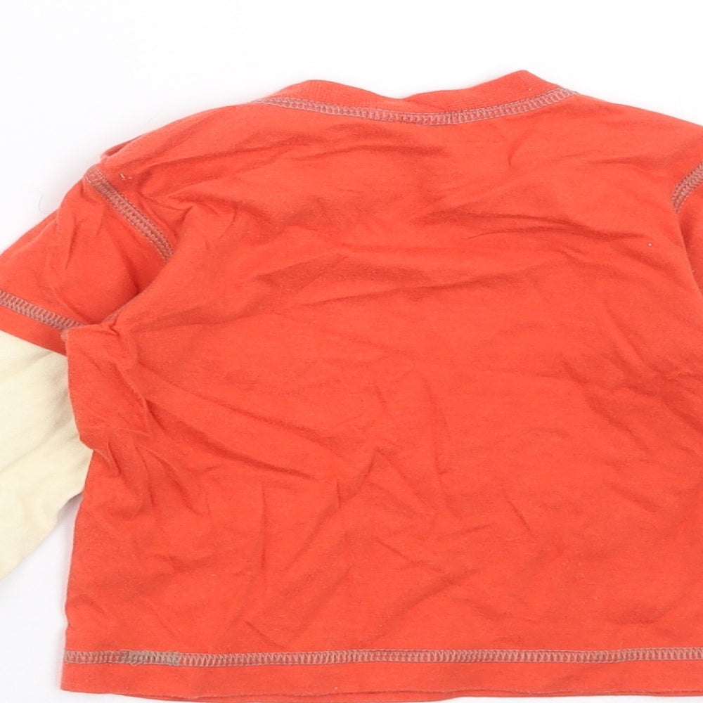 Mini Club Baby Orange   Basic T-Shirt Size 9-12 Months  - Super Star