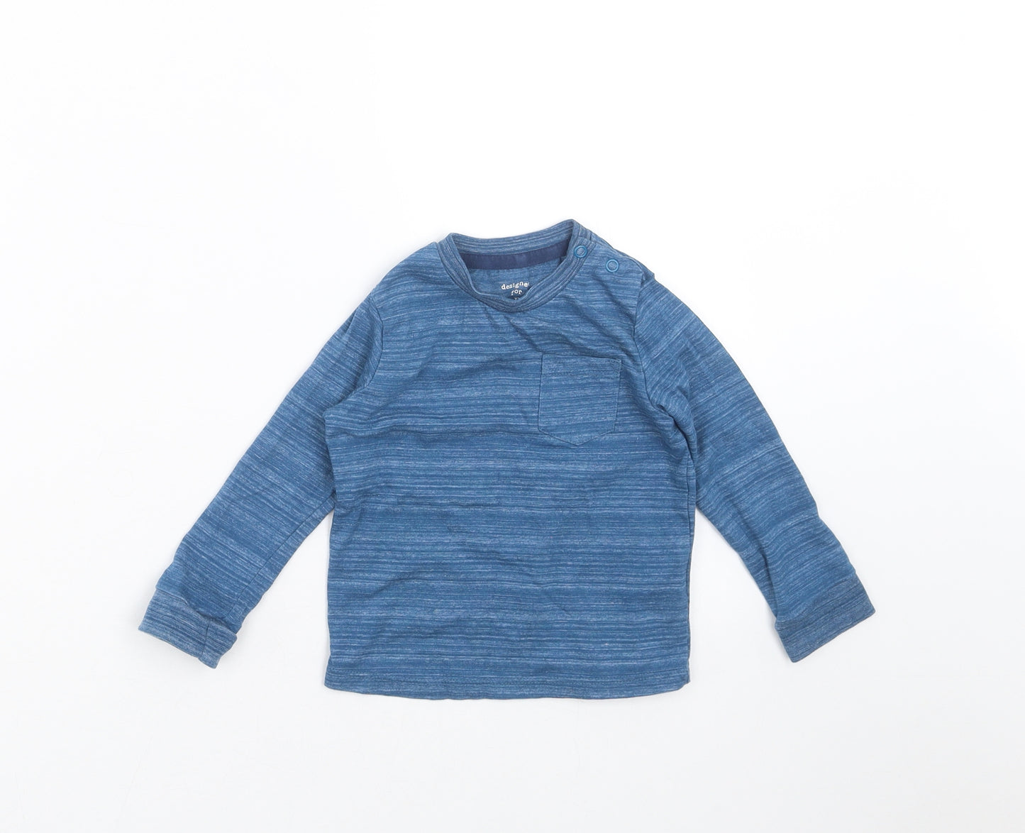 F&F Boys Blue   Basic T-Shirt Size 9-12 Months