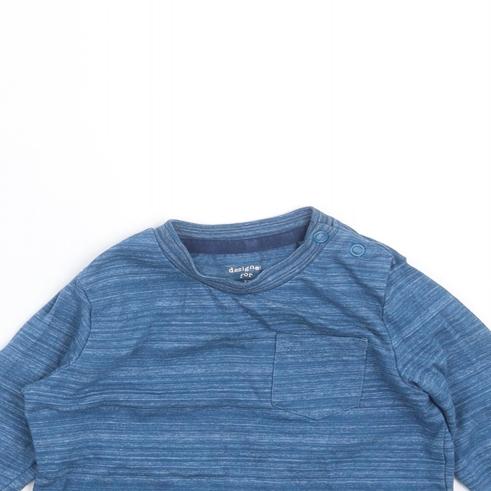 F&F Boys Blue   Basic T-Shirt Size 9-12 Months
