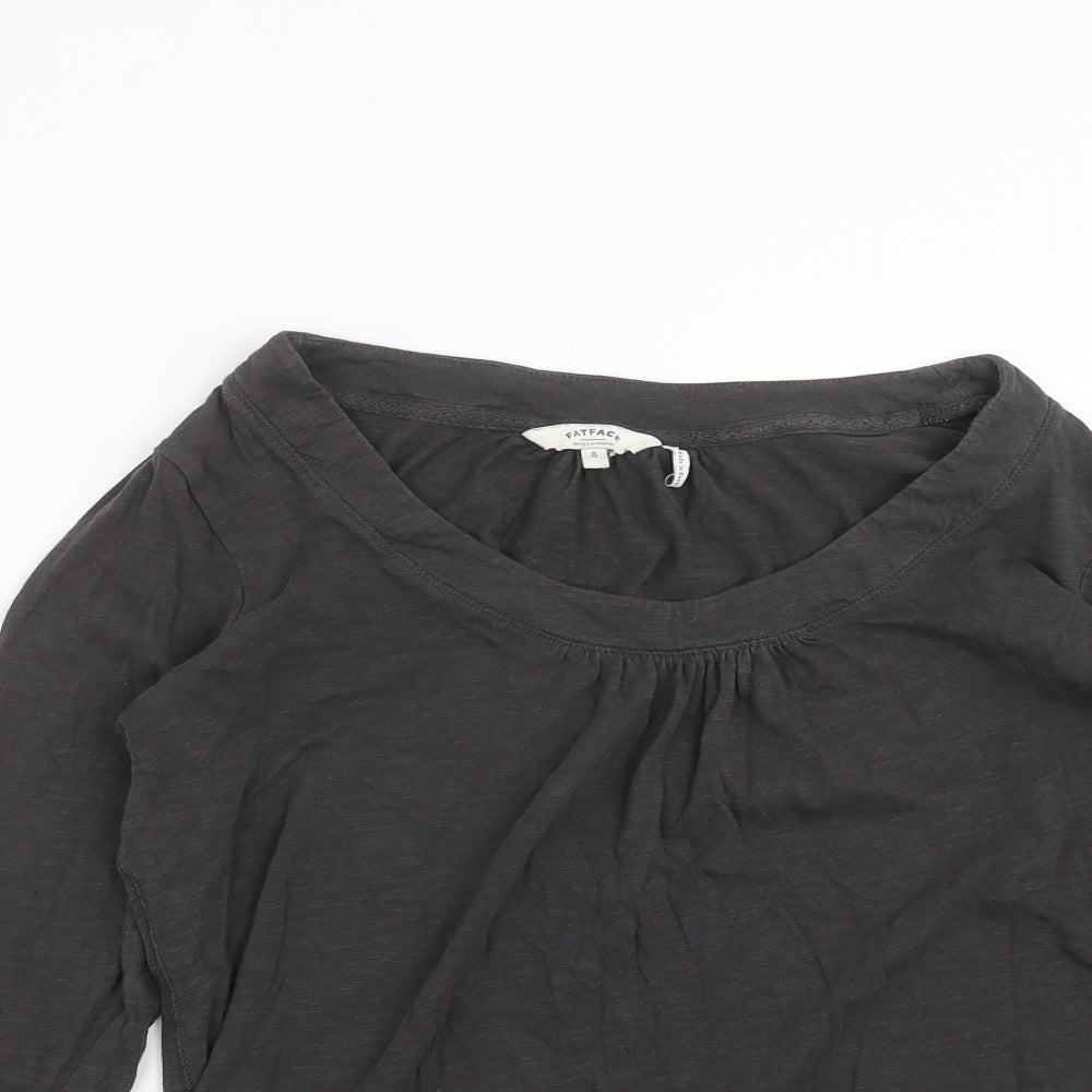 Fat Face Womens Grey   Basic T-Shirt Size 8