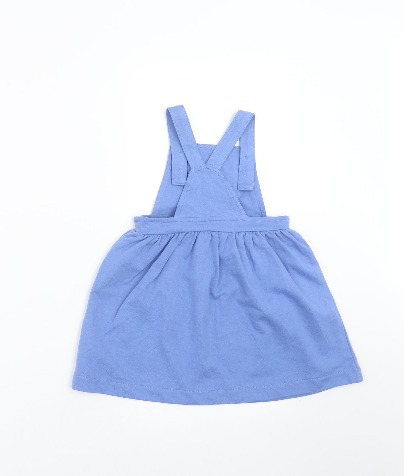 Mini Club Girls Blue   Pinafore/Dungaree Dress  Size 9-12 Months  - unicorn