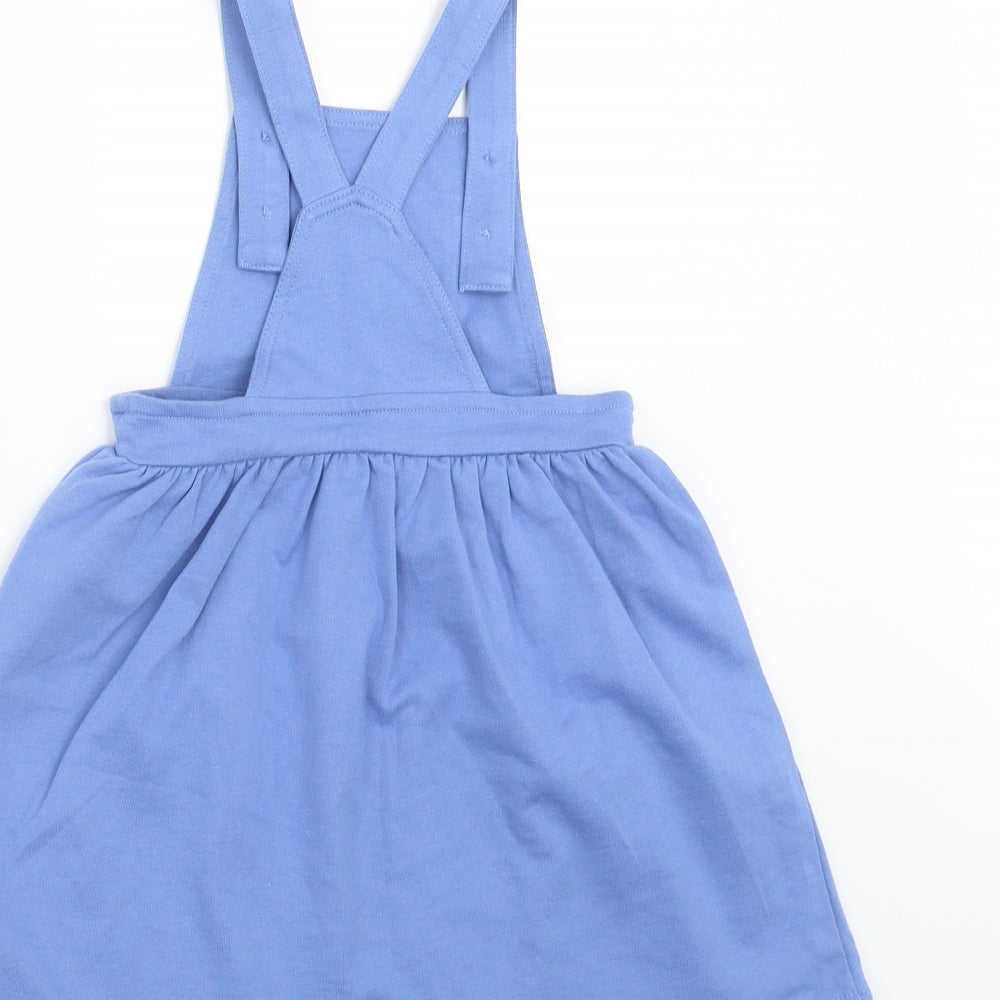 Mini Club Girls Blue   Pinafore/Dungaree Dress  Size 9-12 Months  - unicorn