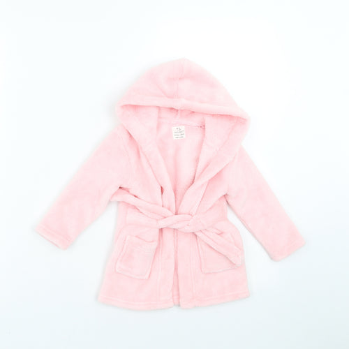 Earlydays Girls Pink Solid   Robe Size 6-9 Months