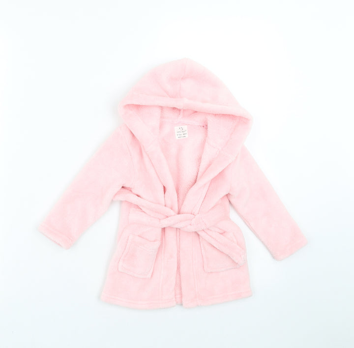 Earlydays Girls Pink Solid Robe Size 6-9 Months