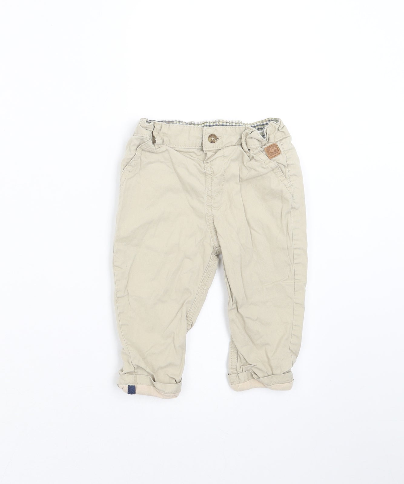 Marks and Spencer Boys Beige    Trousers Size 9-12 Months