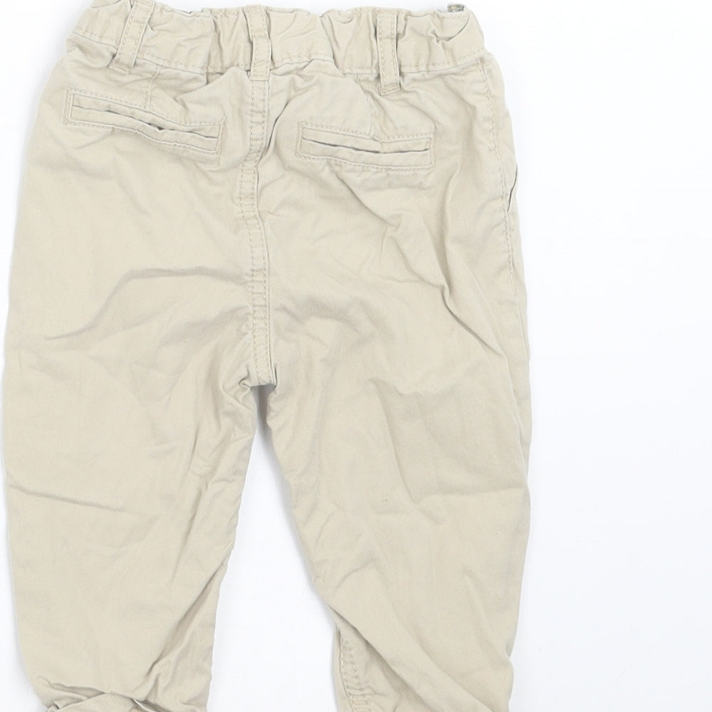 Marks and Spencer Boys Beige    Trousers Size 9-12 Months