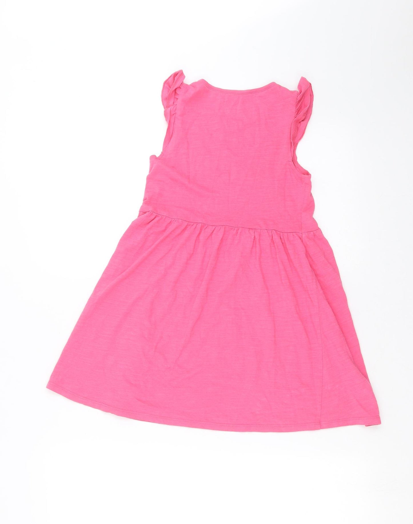 H&M Girls Pink   Fit & Flare  Size 6-7 Years