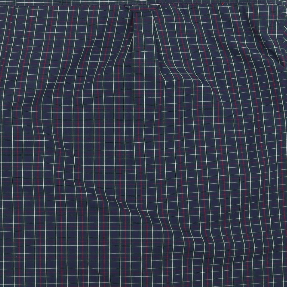 Maine New England Mens Blue Check   Button-Up Size M