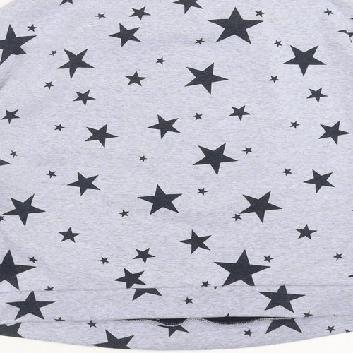 Love to Lounge Womens Blue   Pullover Sweatshirt Size M  - Loungewear Top, star pattern