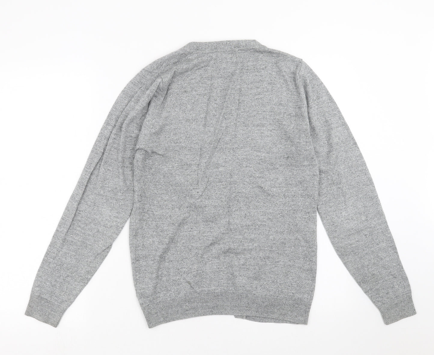NEXT Mens Grey  Knit Cardigan Jumper Size XS