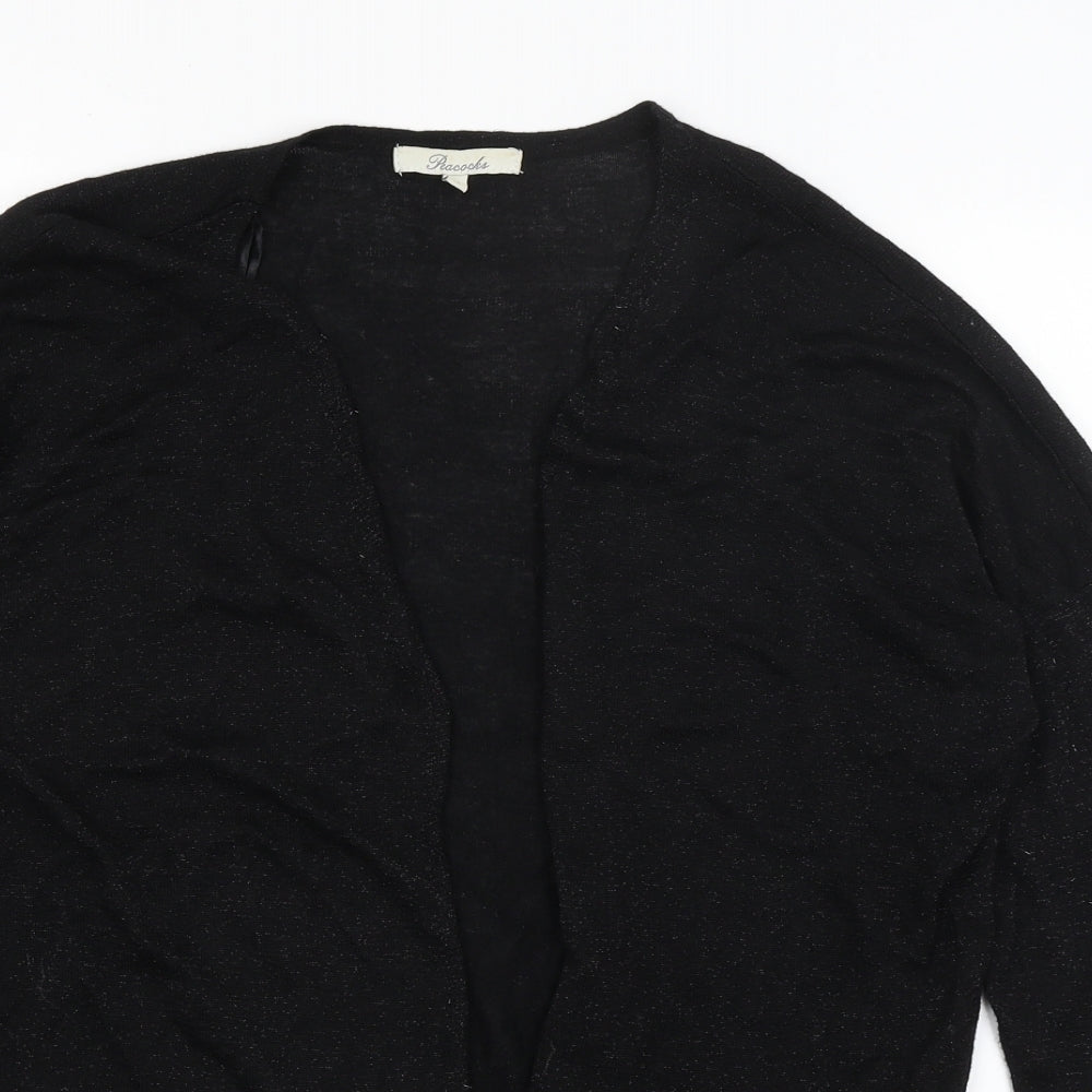 Peacocks Womens Black   Cardigan Jumper Size 14