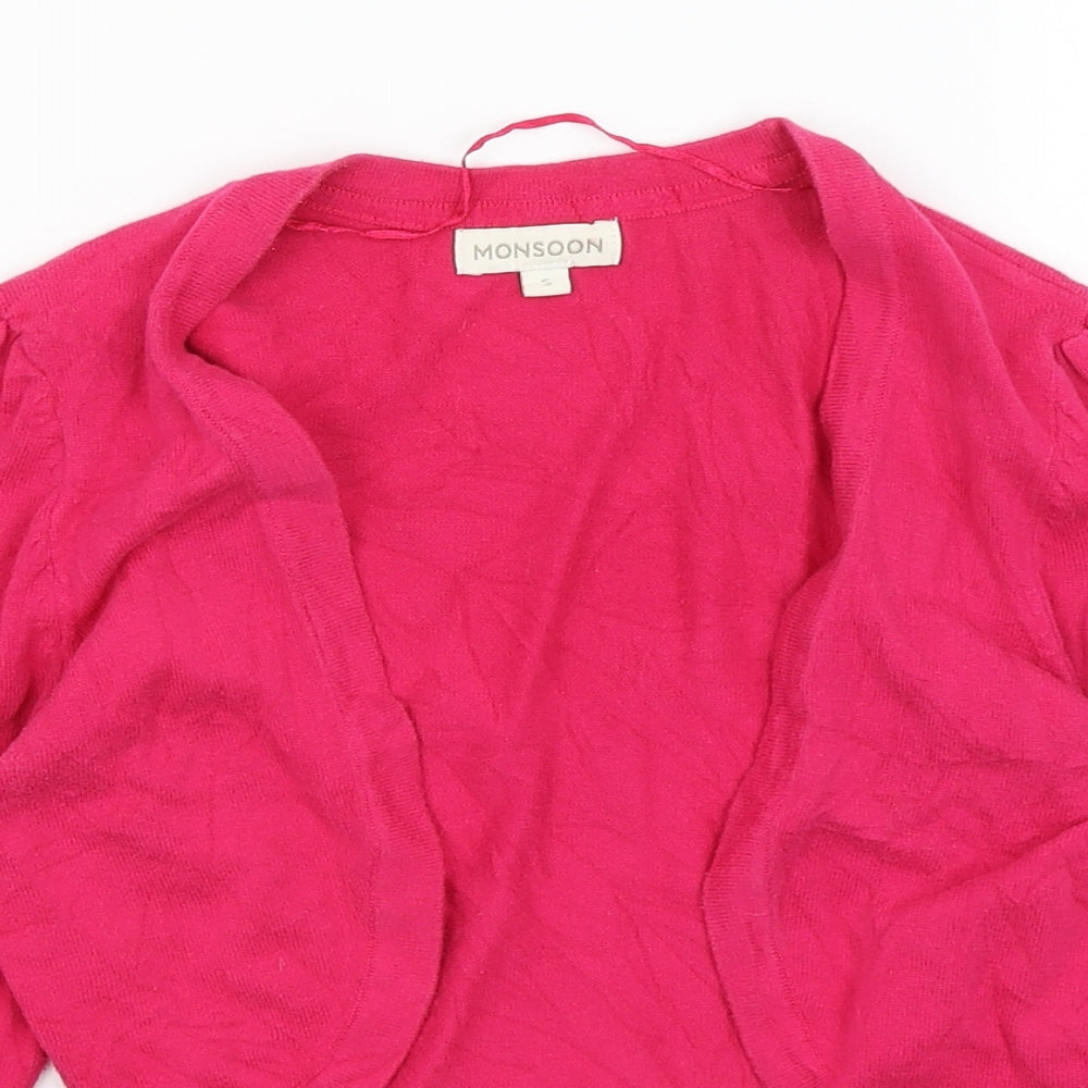 Monsoon Womens Pink   Cardigan Jumper Size S