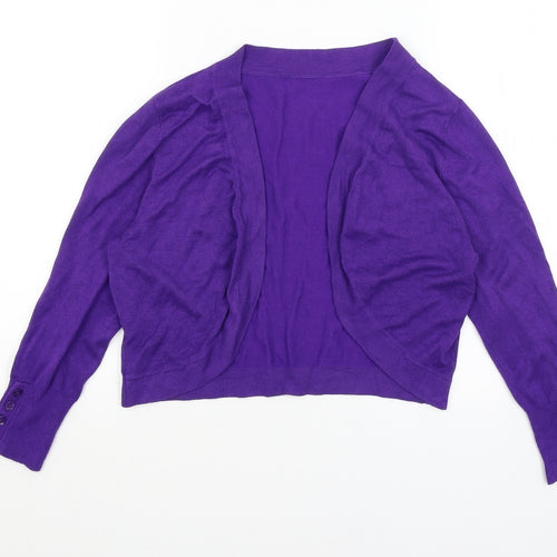Preworn Womens Purple   Cardigan Jumper Size 12