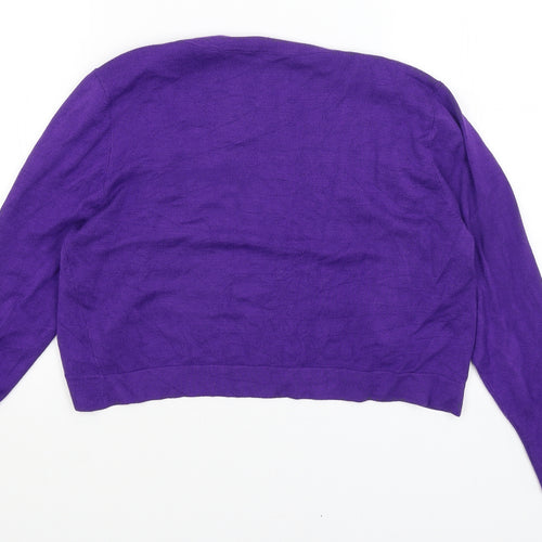 Preworn Womens Purple   Cardigan Jumper Size 12