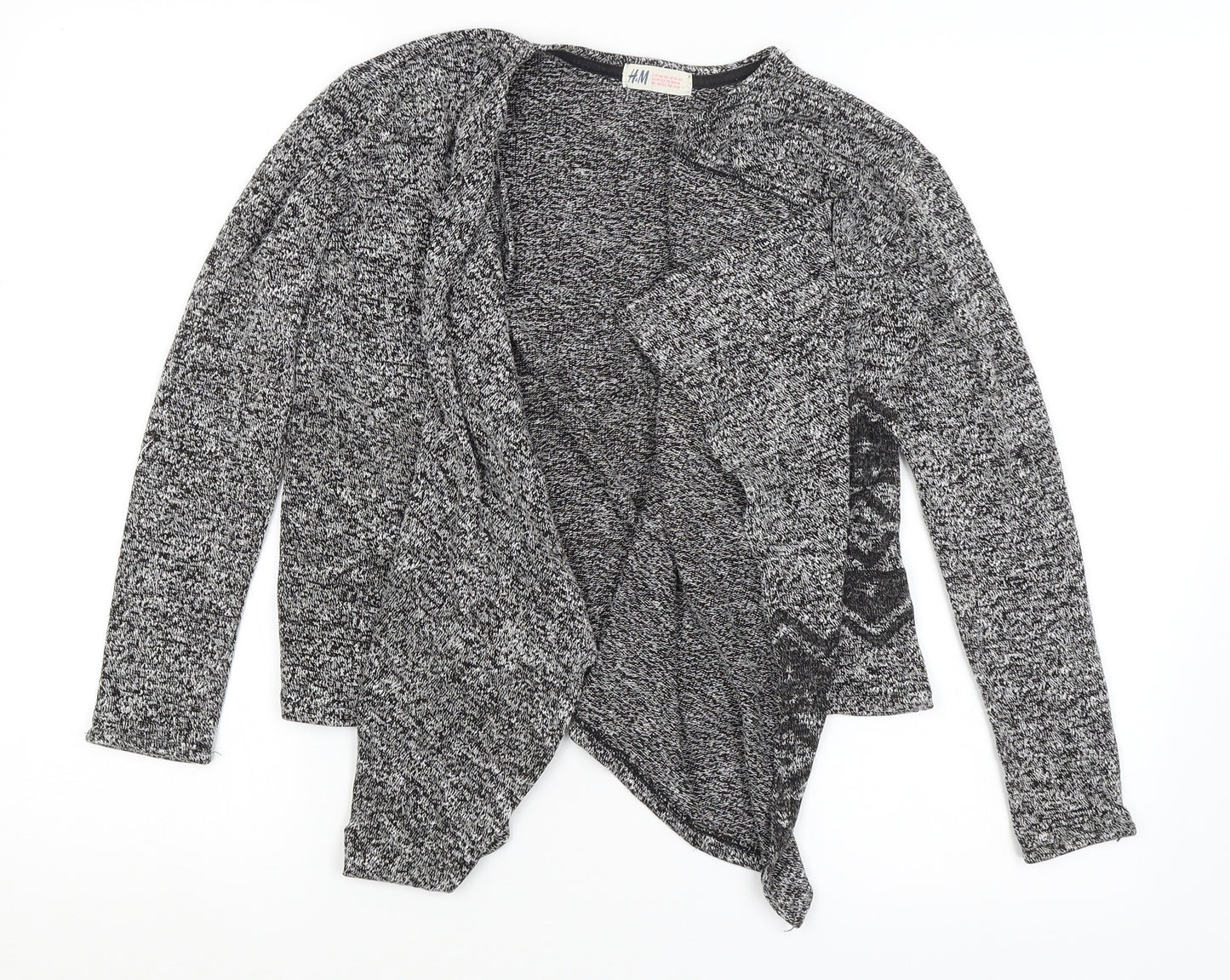 H&M Girls Grey   Cardigan Jumper Size 11-12 Years