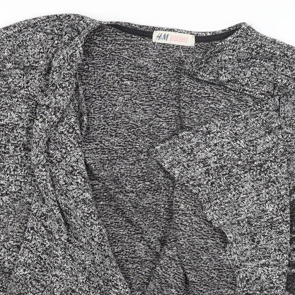H&M Girls Grey   Cardigan Jumper Size 11-12 Years
