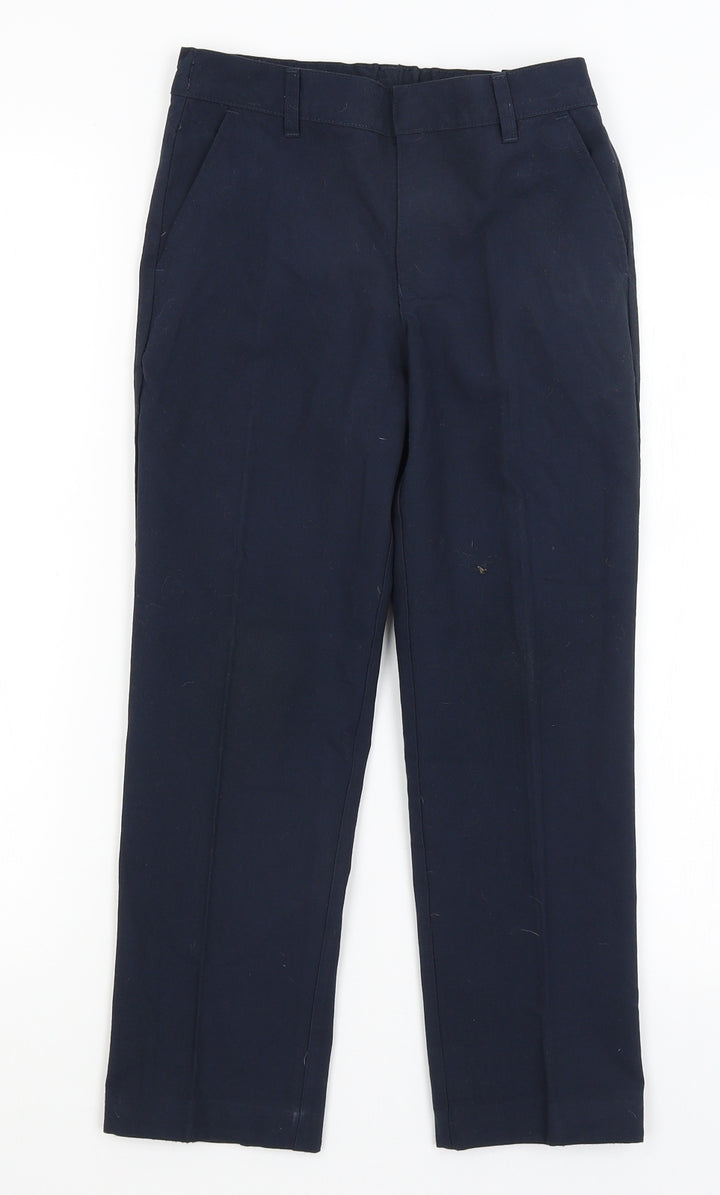 M&S Boys Blue   Dress Pants Trousers Size 8-9 Years