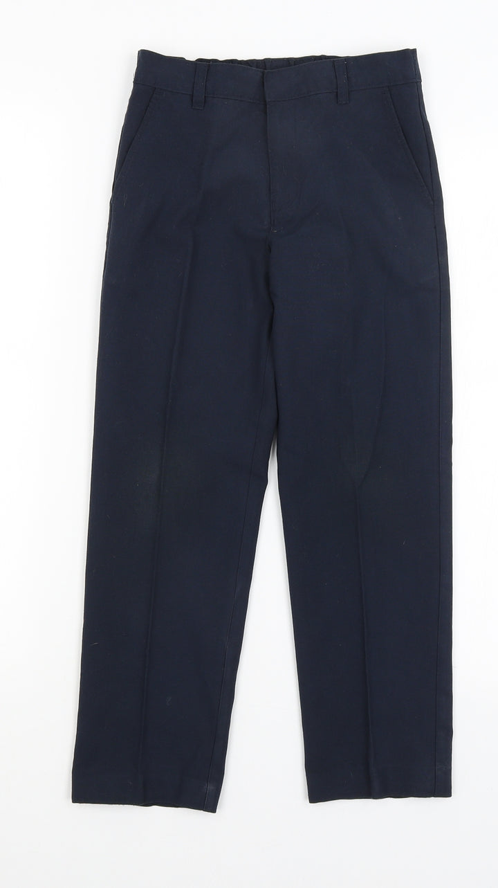 M&S Boys Blue   Dress Pants Trousers Size 8-9 Years