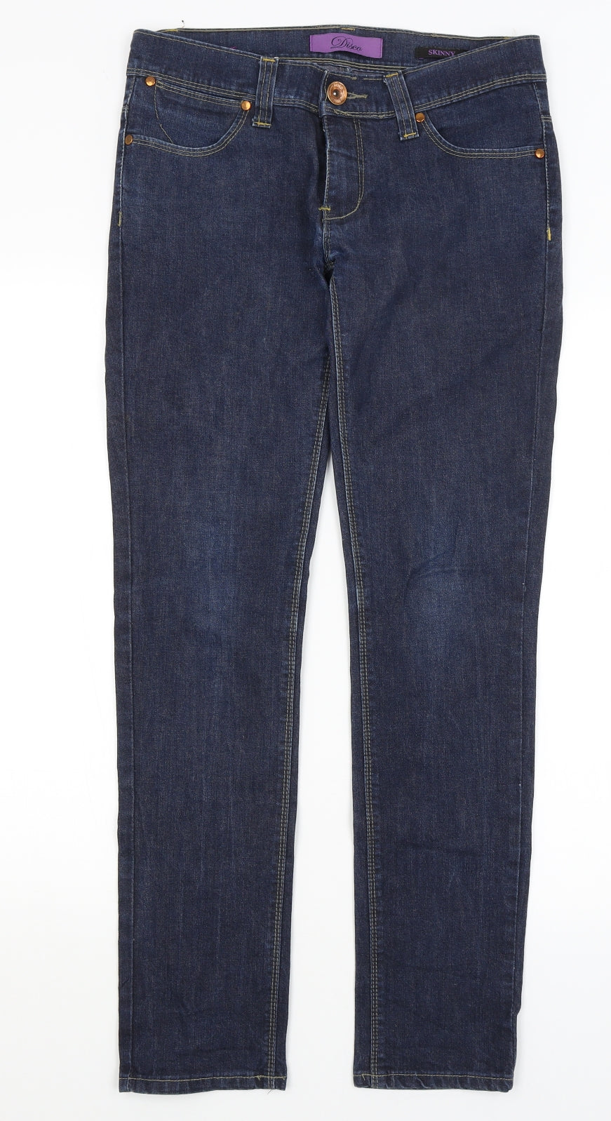 Disco Womens Blue   Straight Jeans Size 10 L30 in
