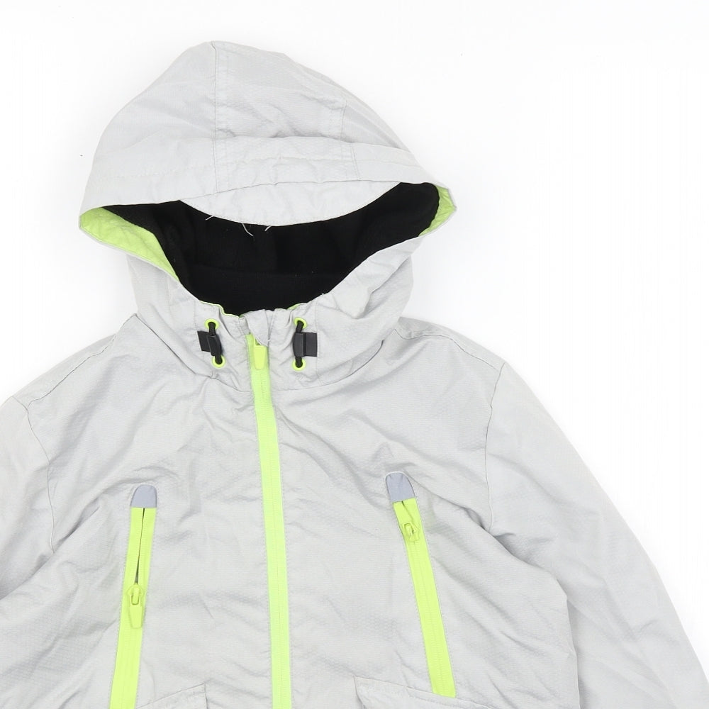 George Boys Grey   Rain Coat Coat Size 8-9 Years