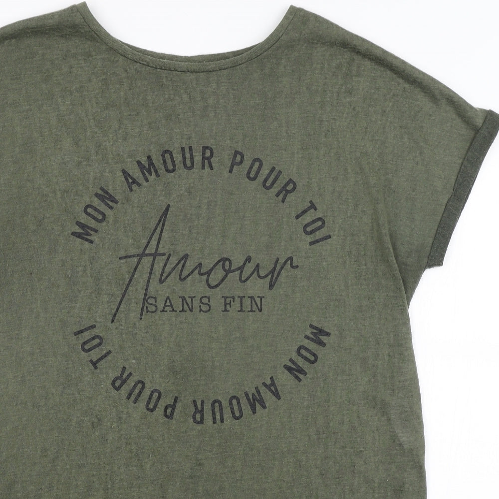 Primark Womens Green   Basic T-Shirt Size L