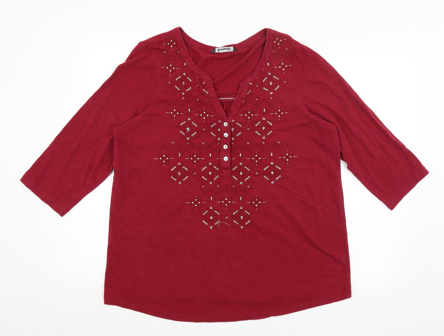 Bonmarche Womens Red   Basic T-Shirt Size 16