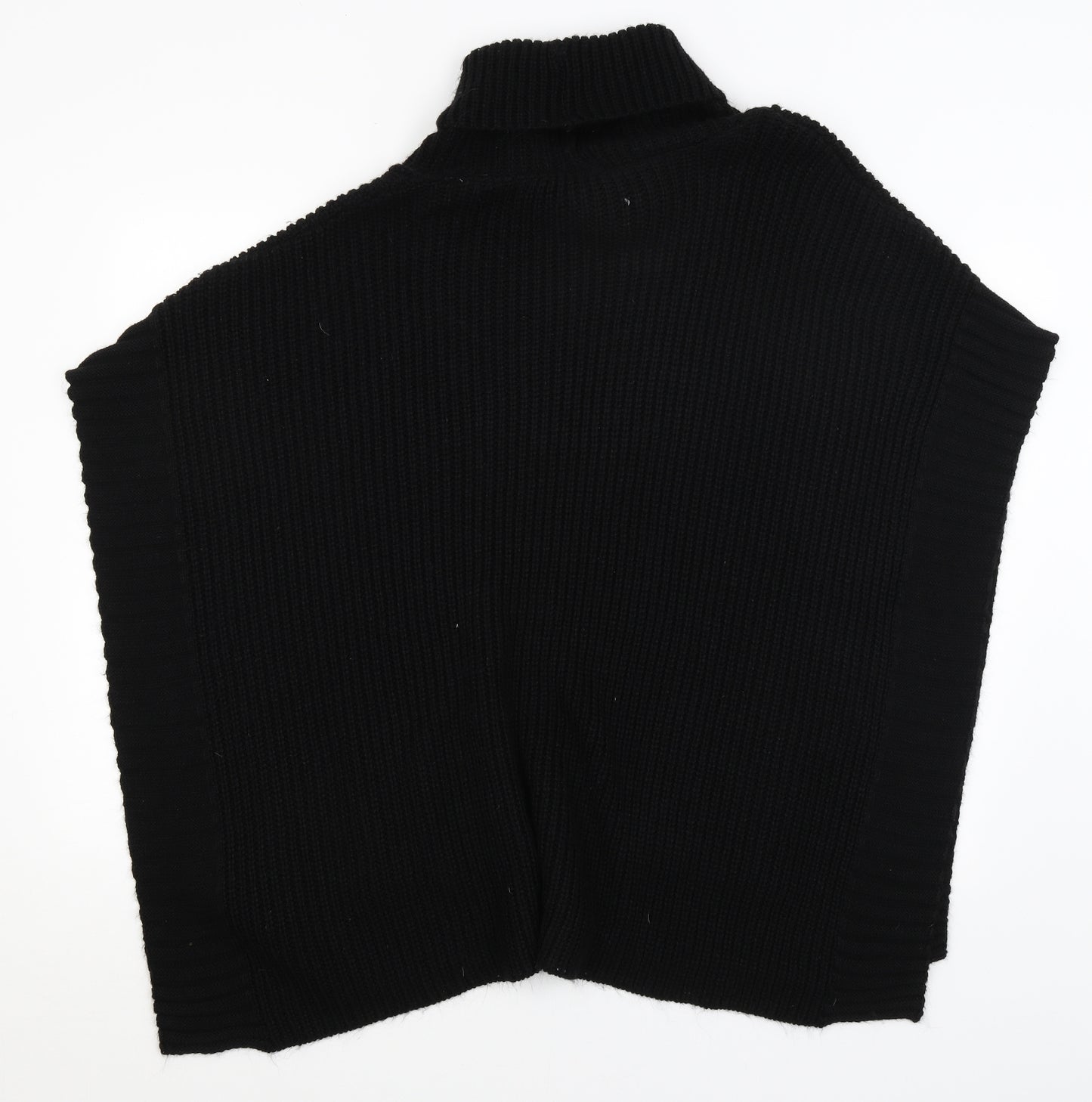 F&F Womens Black   Jacket Poncho Size S