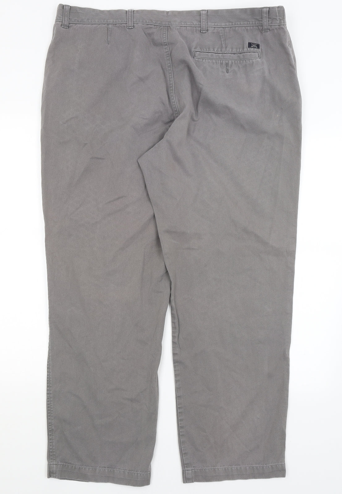 M&S Mens Grey   Chino Trousers Size 42 in L29 in