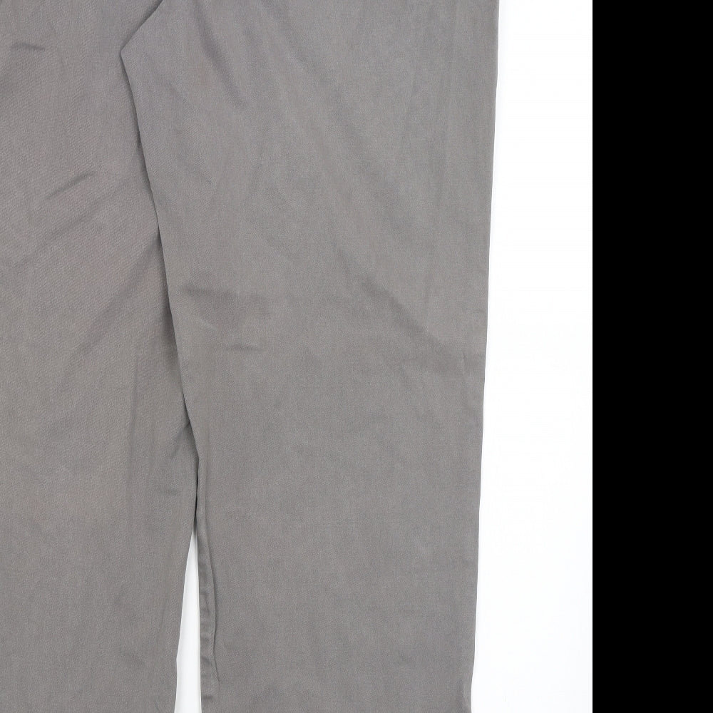 M&S Mens Grey   Chino Trousers Size 42 in L29 in